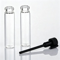 Flacons en verre transparent miniatures de 0,5 ml, 1 ml, 2 ml, 3 ml, flacons d'échantillon de parfum, petits flacons vides pour tester les parfums