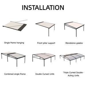 Système de toit rétractable pour auvent extérieur personnalisé, vente directe d'usine, très demandé - Product Image 5