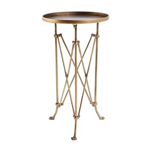 Table d'appoint en métal finition noire personnalisée, mobilier moderne pour le salon, design traditionnel, mobilier pour la maison, prix bas - Product Image 1