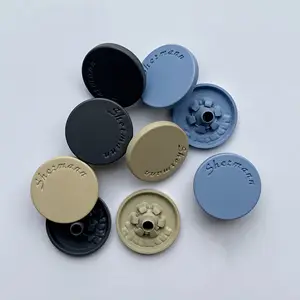 2023 새로운 스타일 quanzhou 조각 도금 로고 사용자 정의 라운드 금속 스냅 버튼