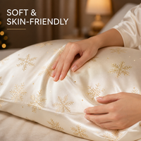 Housse de coussin en soie de mûrier 100% 16/19/22 Momme, personnalisable avec logo, pour la maison, l'hôtel, les soins de la peau – Cadeau de Noël de luxe