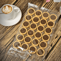 Délicieux biscuits sandwichs au chocolat semi-dur infusés au miel et aux œufs et à la saveur de chips, en sachet, pour des moments de détente