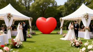 Ballon gonflable géant publicitaire, impression UV, imperméable, durable, danseur aérien pour la Saint-Valentin, intérieur/extérieur - Product Image 3