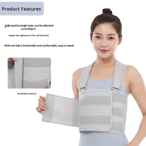Réglable Confortable Respirant Unisexe Réhabilitation Rib <span class=keywords><strong>Ceinture</strong></span> Poitrine Rib Fracture Bande Élastique Protecteur Fixation <span class=keywords><strong>Ceinture</strong></span> Boucle - Product Image 1