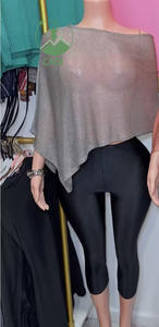 Neue Damen Shorts Sets Gestricktes Schal Top und Shiny Shorts 2-teiliges Set Casual Streetwear Zweiteiliges Set für Damen Outfits - Product Image 2