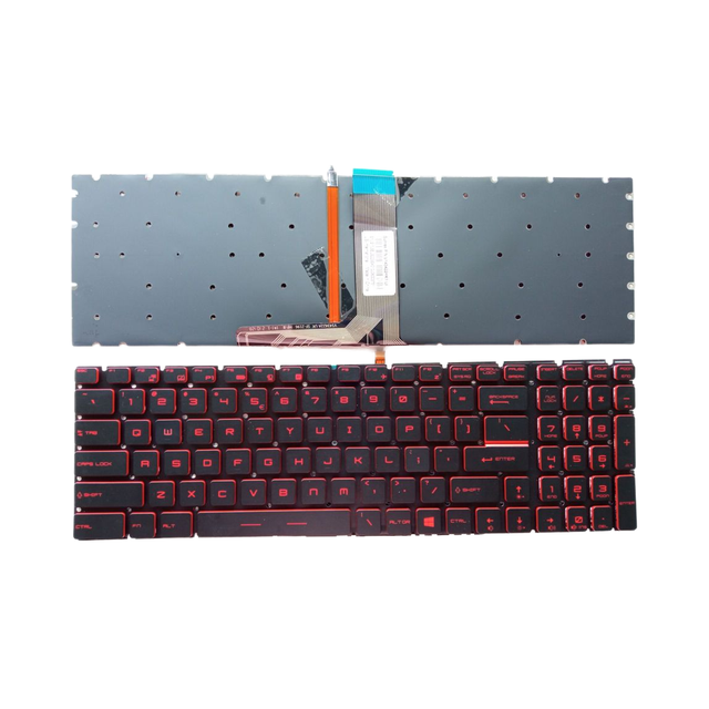 For MSI Gaming Laptop Backlit Keyboard Laptop Keyboard Replacement GS60 GE62 2QD 2QE 2QF GS70 GP62 GP72 GE72 GL62 WS60 Red Keys