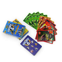 Cartes de jeu écologiques et durables, impression de cartes en papier personnalisées avec logo, boîte supérieure et inférieure, portables, pour usage préscolaire et familial