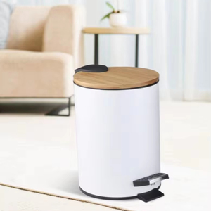 Hot đơn giản nhà bếp chất thải bin với gỗ đóng nắp cho thùng rác và rác thải Bộ sưu tập - Product Image 1