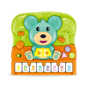 Jouet musical éducatif pour enfants Yuglow, piano à thème animalier avec lumières et chansons, jouet d'apprentissage précoce et d'éveil - Product Image 3