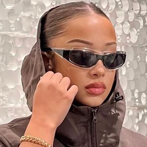 Women's Futuristic <b>Sunglasses</b> Steampunk Sports <b>Sunglasses</b> Street Shot Concave Design - Product Image 1