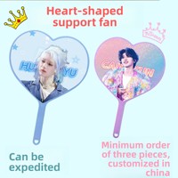 Nouvelle carte magnétique en PVC en forme de cœur, personnalisable, impression numérique, film laminé, pour concert d'idole Kpop, support de fan