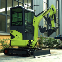 Mini-excavatrice hydraulique de 1,6 tonne certifiée EPA, modèle chenillé, portable, pour vergers, à moteur diesel – Vente chaude usine
