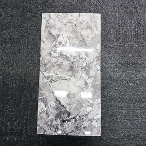 30*60cm PVC 대리석 벽 스티커 블루 광택 인테리어 아파트 유약 광택 도자기 대리석 바닥 벽 타일 벽 종이 - Product Image 4