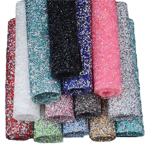 Bán Hàng Nóng Sáng Bóng Nhựa Pha Lê Rhinestone Sticker Tấm Tự Làm Kim Cương Pha Lê Lưới Cho Xe Trang Trí Flatback Motif Hàng May Mặc - Product Image 1