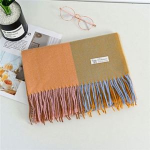 Chal de Lana a Cuadros para Otoño, Nuevo y Cálido con Borlas, Bufanda de Pashmina para Invierno, Elegante para Mujer - Product Image 5