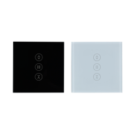 Interruptor Inteligente para Cortinas, Compatible con WiFi y la Aplicación Smart Life, Control Táctil, 220V 10A, Motorizado Inalámbrico para el Hogar, UE y Reino Unido