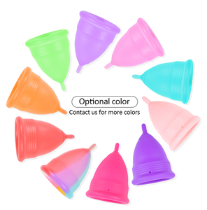 Bán buôn tùy chỉnh 100% Y Tế cấp Silicone Lady tái sử dụng kinh nguyệt <span class=keywords><strong>cup</strong></span> Kit thời gian Cốc kinh nguyệt - Product Image 4