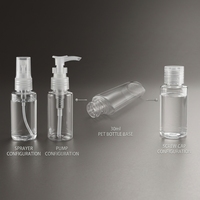 Flacon de toner en plastique PET rechargeable de luxe de 30 ml avec pulvérisateur à pompe pour soin de la peau, sérum, crème pour le visage, lotion, shampoing et brume cosmétique