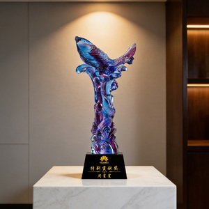 Trofeo <span class=keywords><strong>de</strong></span> Resina con Diseño Personalizado <span class=keywords><strong>de</strong></span> Cristal Colorido, Premio <span class=keywords><strong>de</strong></span> Cristal con Forma Personalizada, Recuerdo - Product Image 5