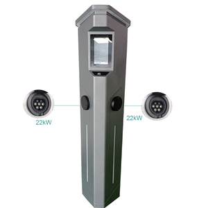 Chargeur de véhicule <span class=keywords><strong>électrique</strong></span> 44 kW à usage commercial, double connecteur 22 kW + 22 kW, type 2, station de <span class=keywords><strong>recharge</strong></span> AC pour <span class=keywords><strong>voiture</strong></span> <span class=keywords><strong>électrique</strong></span>, à poser au sol - Product Image 3