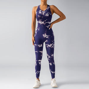 Combinaison de yoga sans couture tie-dye 2024, combinaison de sport à séchage rapide pour le yoga, le pilates et les vêtements de sport - Product Image 5