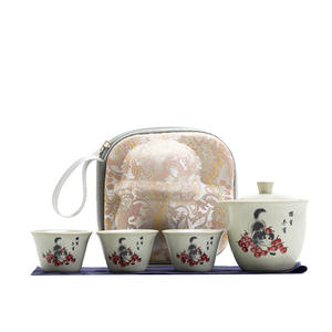 Service à thé Gongfu Offre Spéciale <span class=keywords><strong>Ge</strong></span> Kiln Service à thé en céramique complet pour la maison et le bureau Kit de cérémonie du thé chinois de luxe - Product Image 5