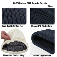 Bonnet anti-radiation, protection EMF, chapeau tricoté, protection contre le wifi et les micro-ondes