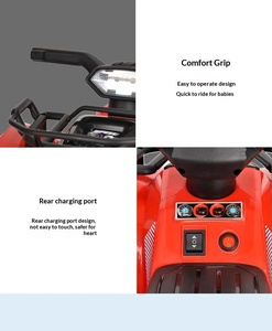 Voiture électrique tout-terrain pour enfants, buggy de plage en plastique à quatre roues, véhicule à batterie rechargeable pour les enfants de 2 à 6 ans - Product Image 6