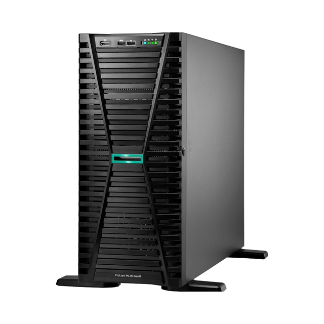 Hewlett Packard Enterprise ProLiant ML110 Gen11 Tower Server Intel Xeon Bronze 4510 2.4GHz 12c 32GB 4TB HDD 2x500W RPS in Stock
