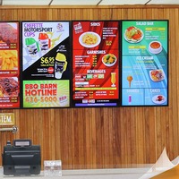 Cadre photo A4 ultra-fin avec éclairage LED, cadre en aluminium à clipser, panneau de menu de restaurant, verre trempé, boîte à lumière LED