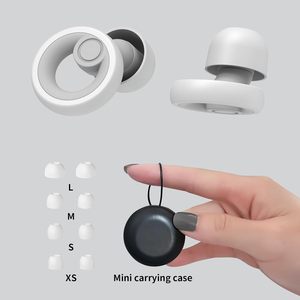 Bouchons d'oreilles avec étui pour la protection auditive anti-bruit, bouchons d'oreilles en silicone 30 dB pour la réduction du bruit, sommeil, concerts, travail - Product Image 6