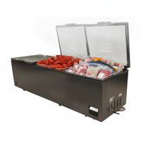 Congélateur coffre horizontal à ouverture par le haut pour homards et thons, idéal pour usage commercial et domestique