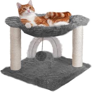 Tiger's Tough 15,75 pulgadas interior Cat Playground Sisal rascador postes cepillos de cepillado automático hamaca gato árboles rascador - Product Image 1