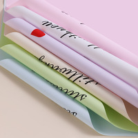DLBZ Nouveauté Papier d'emballage pour fleurs jetable, écologique, imperméable, motif cœur, emballage pour fleuristes pour les fêtes