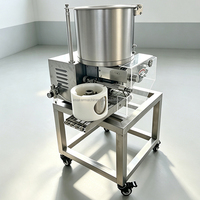 Chaîne de production entièrement automatique de galettes de hamburger en promotion : machine à former, enrober et paner pour usine de galettes de burger surgelées