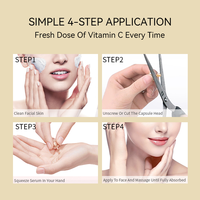 Capsules de sérum éclaircissant hydratant anti-âge pour le visage et le corps à la vitamine E, à la niacinamide et à la vitamine C