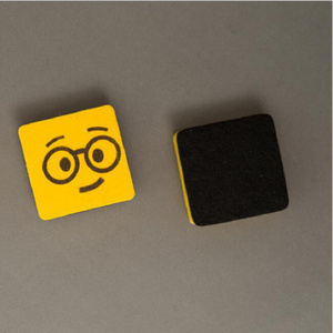 Effaceur de tableau blanc en feutre à motif de <span class=keywords><strong>visage</strong></span> de dessin animé, taille personnalisable pour l'école, la salle de classe et le bureau - Product Image 3
