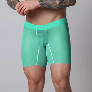 Slip boxer da <span class=keywords><strong>uomo</strong></span> sexy all'ingrosso, morbidi, a gamba lunga, traspiranti, per sport e <span class=keywords><strong>pigiama</strong></span> - Product Image 2