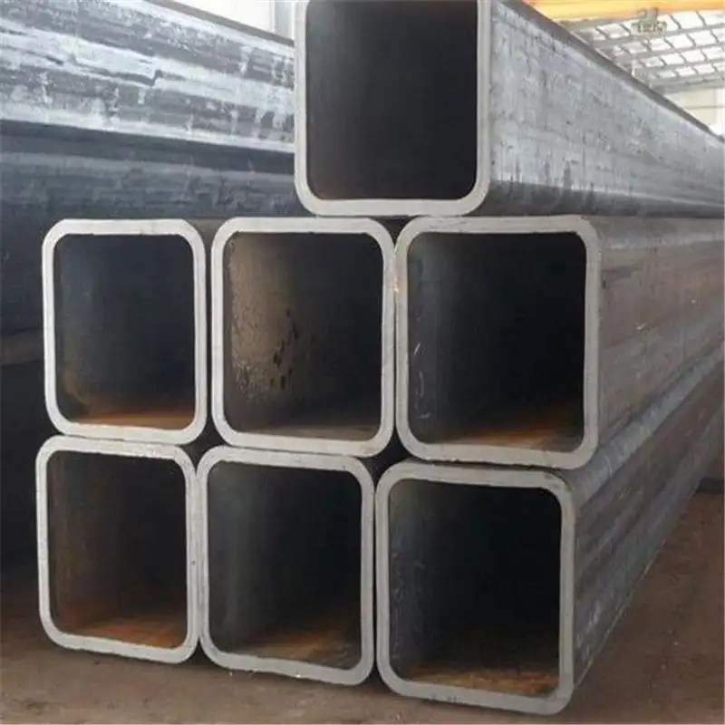 Cina maket prezzo cross-sezione MS nero tubo d'acciaio quadrato
