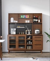 Buffet console moderne en bois avec portes coulissantes, meubles de cuisine et de salle à manger pour le rangement du salon