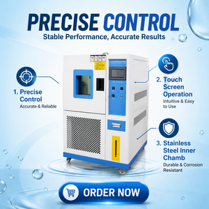 Chambre d'essai programmable Kinsgeo à température et humidité constantes, conforme IEC 60068 CE, pour tests de haute précision de 150 L - Product Image 1
