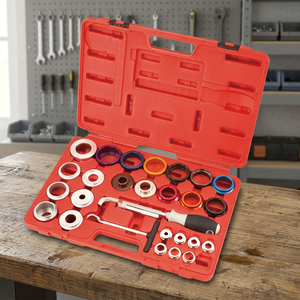 Kit de 27 pièces pour l'extraction et l'installation de joints de vilebrequin et d'arbre à cames, en métal et plastique, pour moteur diesel - Product Image 2