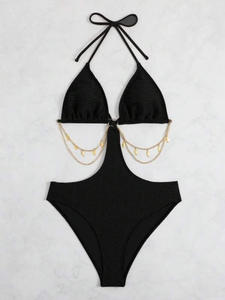 Trajes De <span class=keywords><strong>baño</strong></span> De mujer madura De Etiqueta Privada, <span class=keywords><strong>traje</strong></span> De <span class=keywords><strong>baño</strong></span> Sexy, ropa De playa con cadena De cintura De Metal, trajes De <span class=keywords><strong>baño</strong></span> femeninos, <span class=keywords><strong>Traje</strong></span> De <span class=keywords><strong>baño</strong></span> Para <span class=keywords><strong>Bebe</strong></span> - Product Image 6