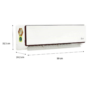 Aire Acondicionado Split de Pared de 24000 BTU, Frío/Calor, Ahorro de Energía, Control por Aplicación, Flujo de Aire de 360°, para Exteriores, Hogar, Hotel, 24000 BTU - Product Image 3