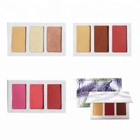 Blush Bronze Contour Palette Naturel Personnaliser Palette Blush Private Label Cosmétique Maquillage Blusher Palette Visage