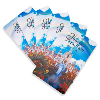 Cartes d'affirmation en papier écologiques personnalisées, jeu de cartes de gratitude avec boîte magnétique pour cadeau