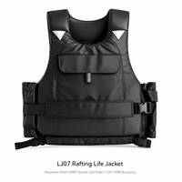 Gilet de sauvetage en néoprène 120-150N pour rafting en eaux vives avec patchs réfléchissants et sangles réglables pour kayak, canyoning, PFD commercial