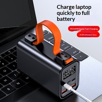 Batterie externe pour ordinateur portable PD100W, 30 000 mAh, capacité extra-large, lampe de camping, utilisation en extérieur, coque en alliage
