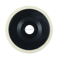Roue de polissage en feutre de laine orange ODM, roue de polissage angulaire en feutre 100mm 115mm 125mm pour marbre, pierre, céramique, verre, meubles