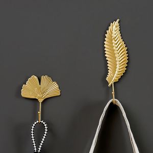 <b>Wall</b> <b>Hook</b> Nordic Coat Rack Leaf <b>Hook</b> <b>for</b> <b>Keys</b> Plant Modern <b>Key</b> Holder <b>Wall</b> Mounted Single Prong Coat Hanger <b>for</b> Living Room - Product Image 2